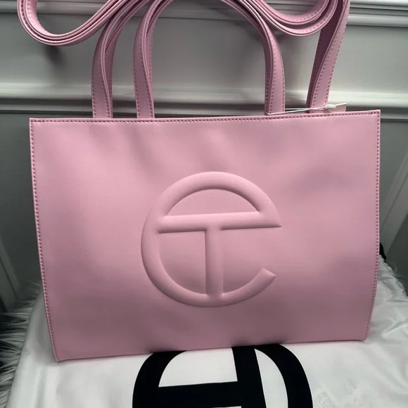 Telfar Medium Shopping Bag in Bubblegum - Picture 5 of 5